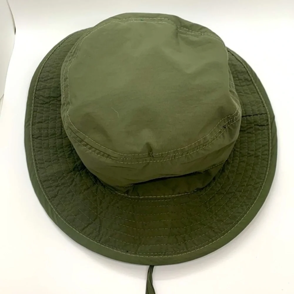 Stetson Boonie Hat Green Medium Vented Adjustable Toggle Neck Flap Outdoor Hike